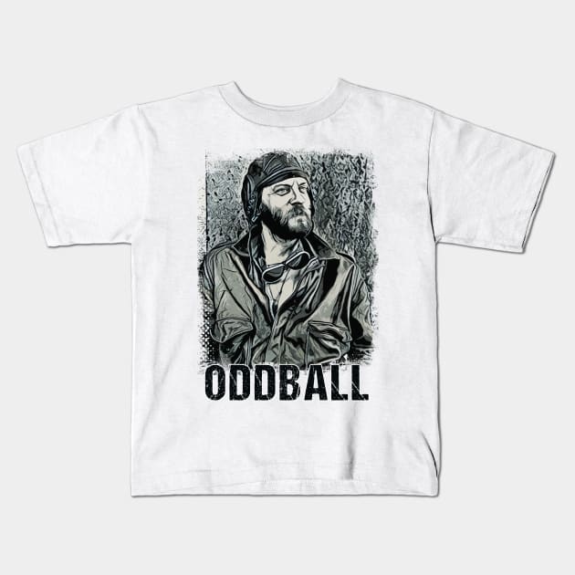 Oddball Vintage Portrait Kids T-Shirt by Naumovski